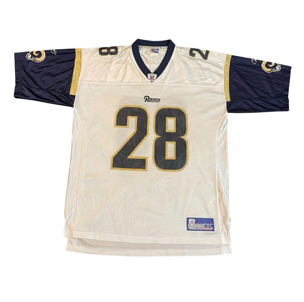 Reebok Authentic NFL St. Louis Rams Marshall Faulk #28 Jersey Size XL Football